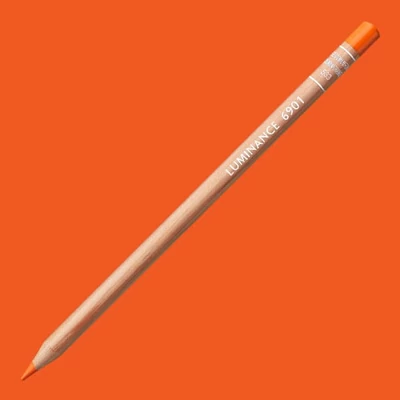Caran d'Ache Luminance 6901 olovka u boji - 533, dark cadmium orange (imitation)