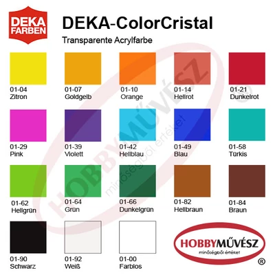 Deka Color Cristal boja za staklo 25 ml - u raznim bojama