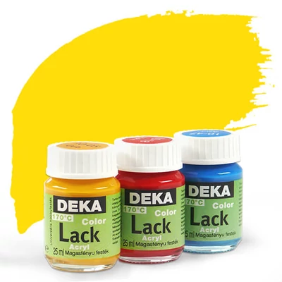 Deka Color Lack sjajna akrilna boja 25 ml - 06 sunčano žuta