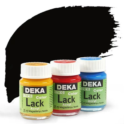 Deka Color Lack sjajna akrilna boja 25 ml - 90 crna