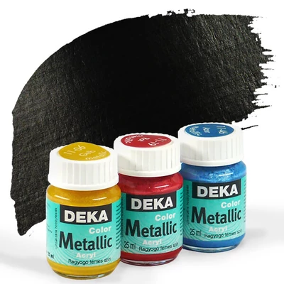 Deka Color Metalik metalik akrilna boja 25 ml - 90 crna