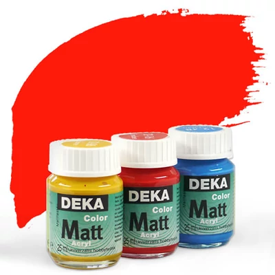 Deka Color Matt akrilna boja 25 ml - 18 mak crvena