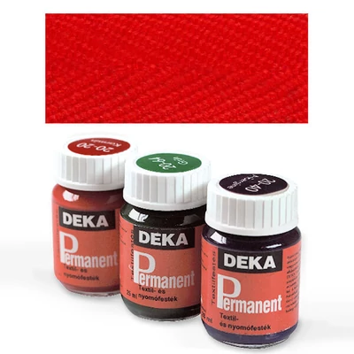 Deka Trajna boja za tekstil za svijetle materijale - 18 mak crvena