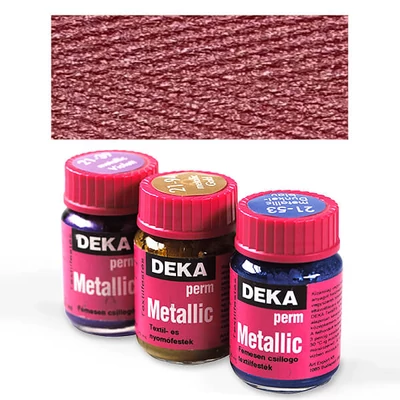 Deka Perm Metalik metalik boja za tkanine 25 ml - 15 crvena