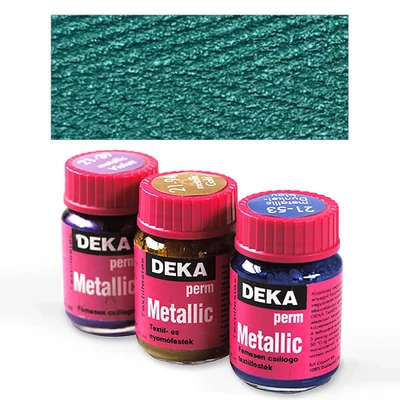 Deka Perm Metalik metalik boja za tkanine 25 ml - 64 zelena