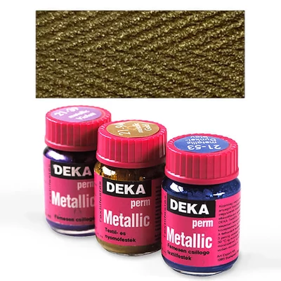 Deka Perm Metalik metalik boja za tkanine 25 ml - 94 zlatna