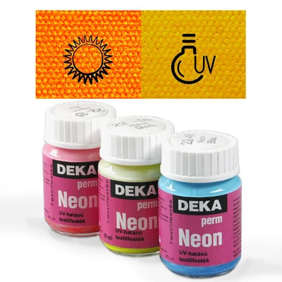 Deka Perm Neon boja za tkanine 25 ml - 10 narančasta