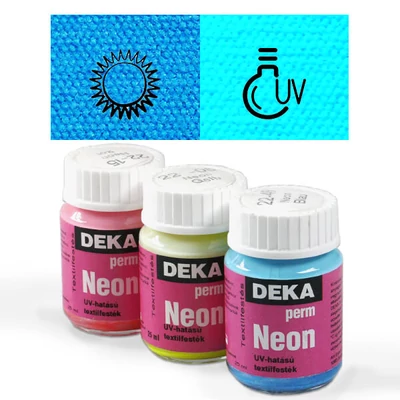 Deka Perm Neon boja za tkanine 25 ml - 49 plava