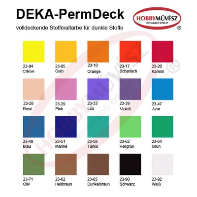Deka Perm Deck boja za tamni materijal - u raznim bojama
