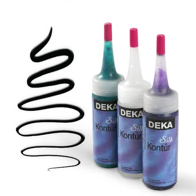 Deka Silk svilena kontura 30 ml - 90 crna
