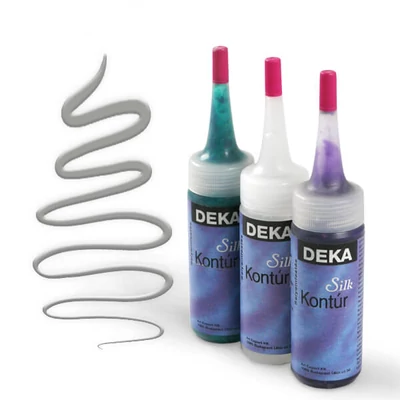 Deka Silk svilena kontura 30 ml - 96 srebro