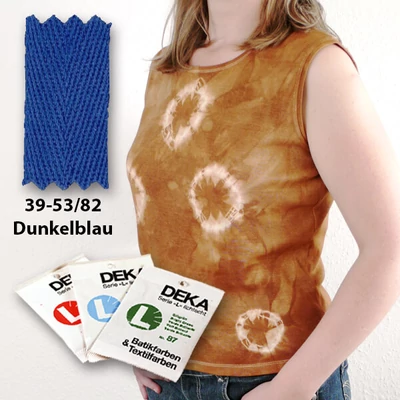 Deka batik boja 10 g - tamno plava