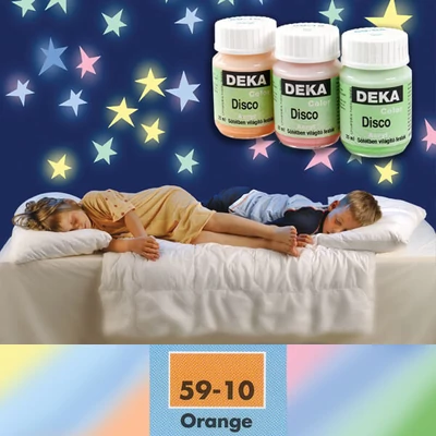 Deka Color Disco boja koja svijetli u tami - 10 narančasta