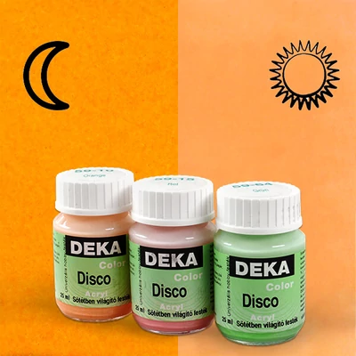 Deka Color Disco boja koja svijetli u tami - 10 narančasta