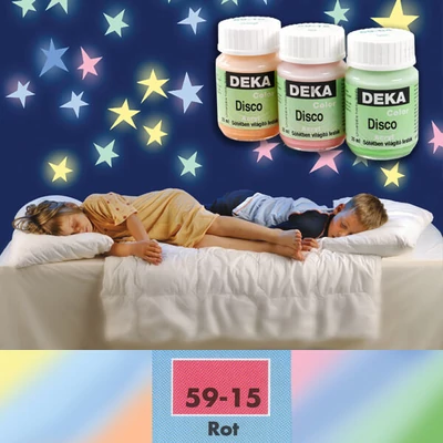 Deka Color Disco boja koja svijetli u tami - 15 roza
