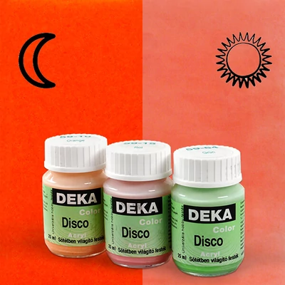 Deka Color Disco boja koja svijetli u tami - 15 roza