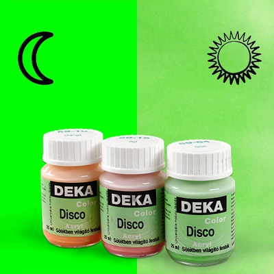 Deka Color Disco boja koja svijetli u mraku - 64 zelena