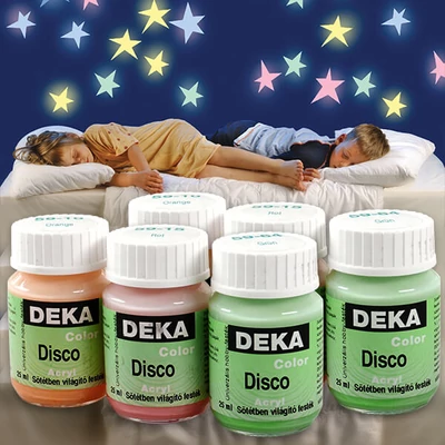 Deka Color Disco boja koja svijetli u mraku - u raznim bojama