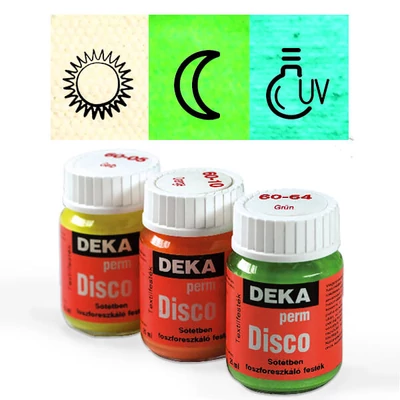 Deka Perm Disco boja za tekstil koja svijetli u tami - 02 šampanjac
