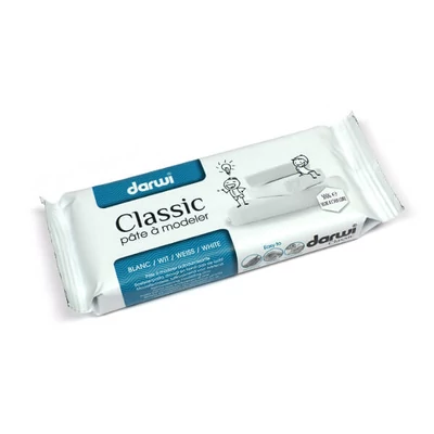 Darwi Classic glina za sušenje na zraku, 500 g - bijeli