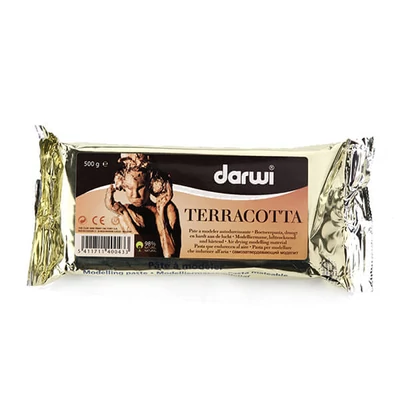Darwi Terracotta glina za sušenje na zraku, 500 g - terakota