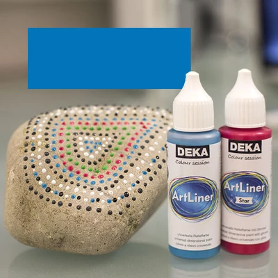Deka Art Liner, univerzális 3D festék, 30 ml - kék