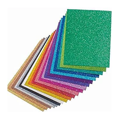 Glitter karton, A4, 200 g - u raznim bojama
