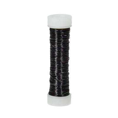 Žica za nakit, 0,3 mm, 25 m - metalik crna