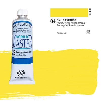 Ferrario Master akrilna boja, 60 ml - 04, primary yellow