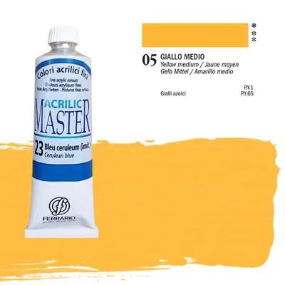 Ferrario Master akrilna boja, 60 ml - 05, yellow middle