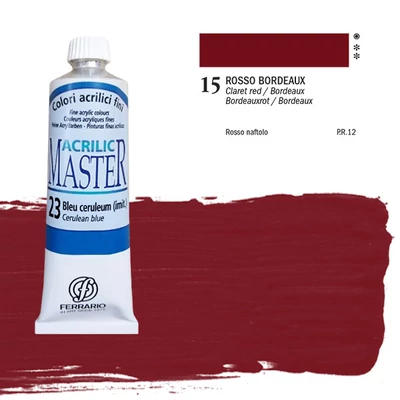 Ferrario Master akrilna boja, 60 ml - 15, claret red