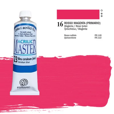 Ferrario Master akrilna boja, 60 ml - 16, tyrian rose