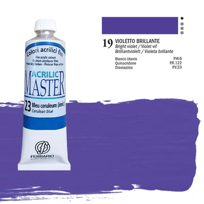 Ferrario Master akrilna boja, 60 ml - 19, bright violet