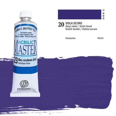 Ferrario Master akrilna boja, 60 ml - 20, deep violet