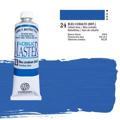 Ferrario Master akrilna boja, 60 ml - 24 , cobalt blue