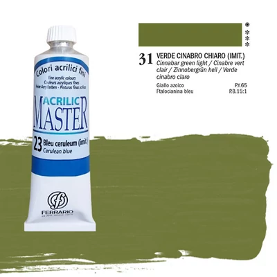 Ferrario Master akrilna boja, 60 ml - 31, cinnabar green light