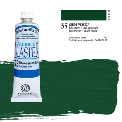 Ferrario Master akrilna boja, 60 ml - 35, sap green