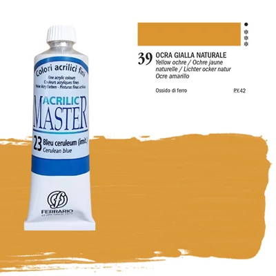 Ferrario Master akrilna boja, 60 ml - 39, yellow ochre