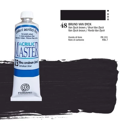 Ferrario Master akrilna boja, 60 ml - 48, vandyck brown