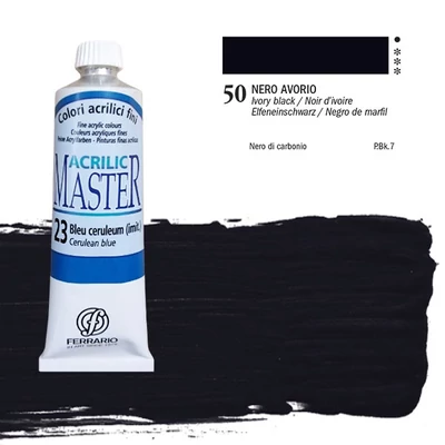 Ferrario Master akrilna boja, 60 ml - 50, ivory black
