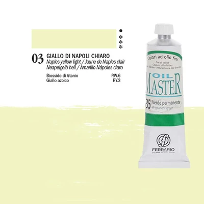Ferrario Master uljana boja, 60 ml - 03, naples yellow light