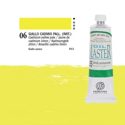 Ferrario Master uljana boja, 60 ml - 06, cadmium yellow pale