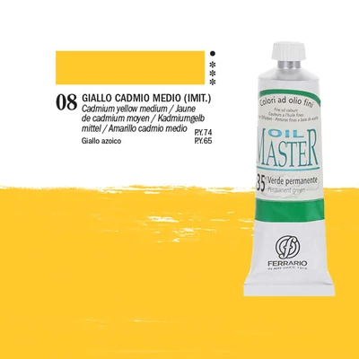 Ferrario Master uljana boja, 60 ml - 08, cadmium yellow medium