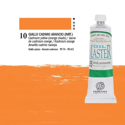 Ferrario Master uljana boja, 60 ml - 10, cadmium yellow/orange shade