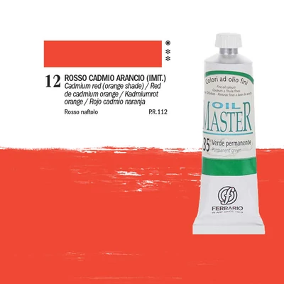 Ferrario Master uljana boja, 60 ml - 12, cadmium red/orange shade