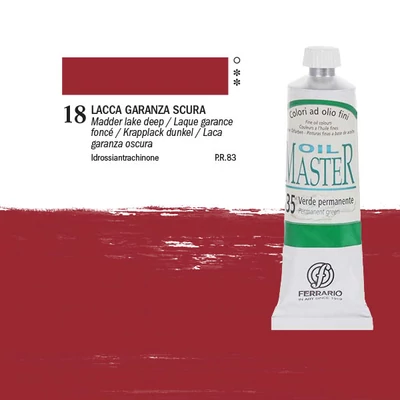 Ferrario Master uljana boja, 60 ml - 18, madder lake deep
