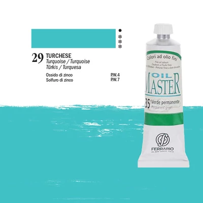 Ferrario Master uljana boja, 60 ml - 29, turquoise