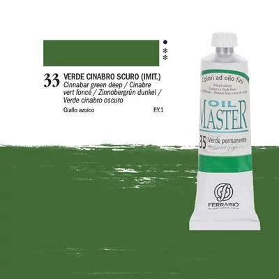 Ferrario Master uljana boja, 60 ml - 33, cinnabar green deep