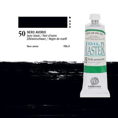 Ferrario Master uljana boja, 60 ml - 50, ivory black
