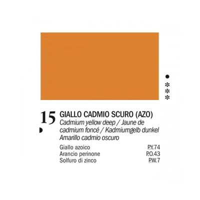 Ferrario Van Dyck uljana boja, 20 ml - 15, cadmium yellow deep